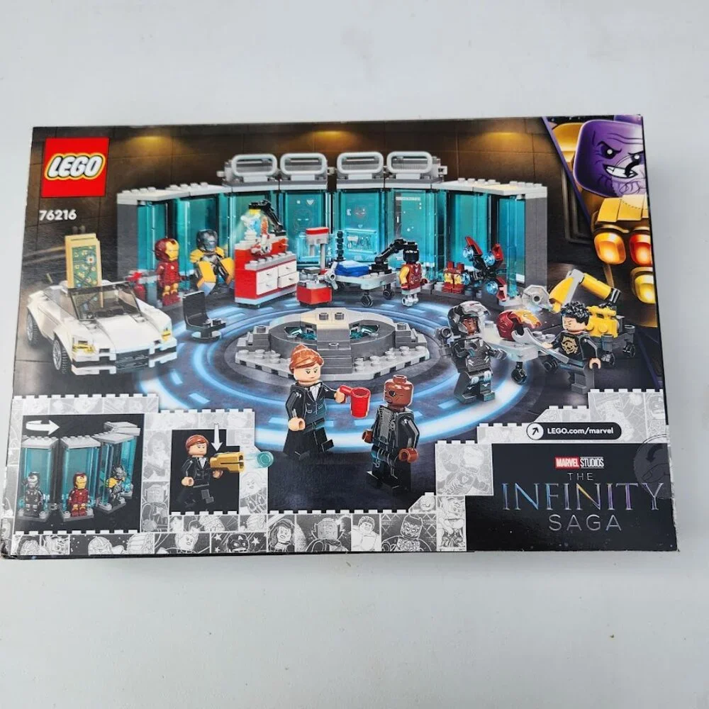 NEW LEGO Marvel Iron Man Armory Toy Building Set 76216 Avengers Lego Set with MK - Picture 10 of 16